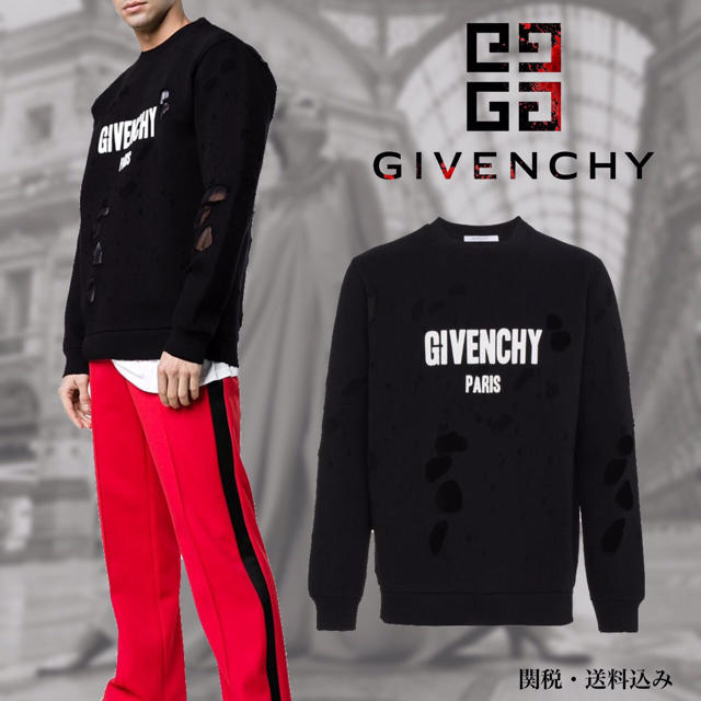 【超希少モデル】GIVENCHY 十字架 ギリシャ神話 異素材 スウェット.