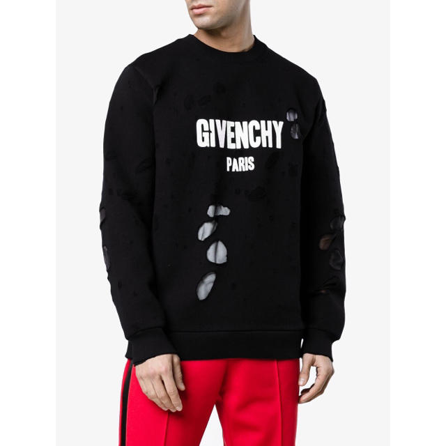 【超希少モデル】GIVENCHY 十字架 ギリシャ神話 異素材 スウェット.