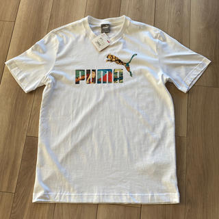 プーマ(PUMA)のプーマPUMA　ロゴＴシャツ半袖　白　グラフィックススーベニア(Tシャツ/カットソー(半袖/袖なし))