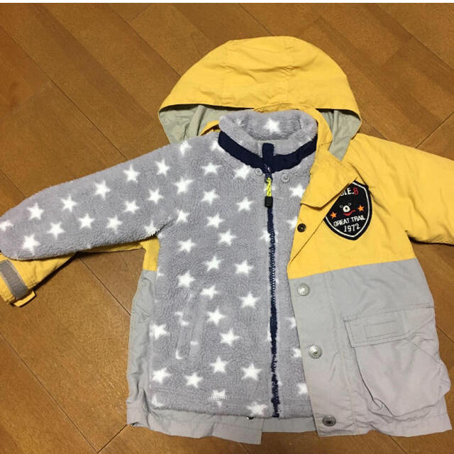 DOUBLE.B(ダブルビー)の【専用出品】ダブルB 3WAY ジャンパー 90 キッズ/ベビー/マタニティのキッズ服男の子用(90cm~)(ジャケット/上着)の商品写真