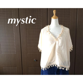 ミスティック(mystic)のmystic | 未使用フリンジTOPS(カットソー(半袖/袖なし))