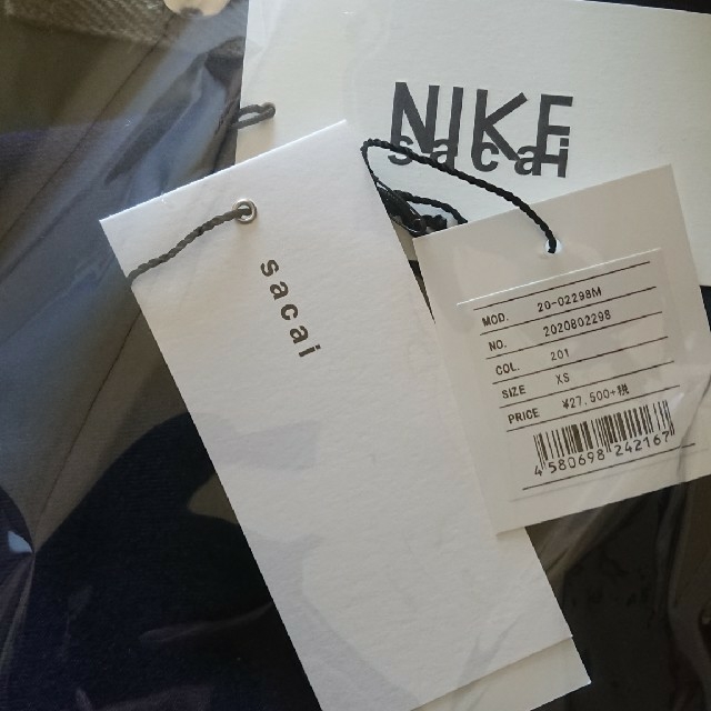 sacai(サカイ)のXSサイズ　sacai Nike サカイ　ナイキ　フーディー　パーカー メンズのトップス(パーカー)の商品写真