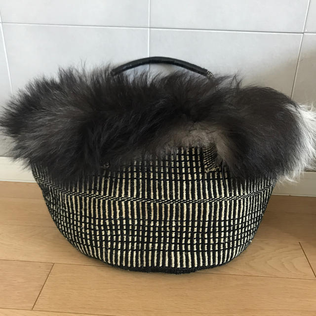 待望の再入荷! ジャーナルスタンダード購入 ファー カゴバッグ - かご