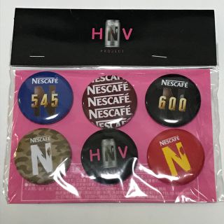 NESCAFEとHMVのコラボレーション缶バッジ(ノベルティグッズ)