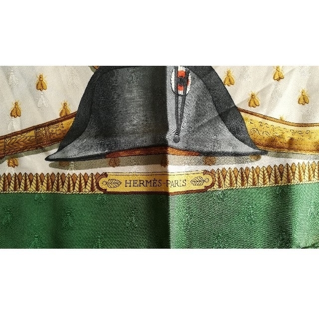 HERMES エルメス ナポレオンモチーフ 大判スカーフ フランス製の通販 by 白石｜ラクマ