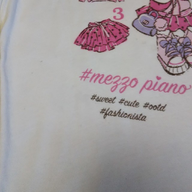 mezzo piano(メゾピアノ)のメゾピアノ mezzo piano  ナルミヤ ロンT 140 キッズ/ベビー/マタニティのキッズ服女の子用(90cm~)(Tシャツ/カットソー)の商品写真