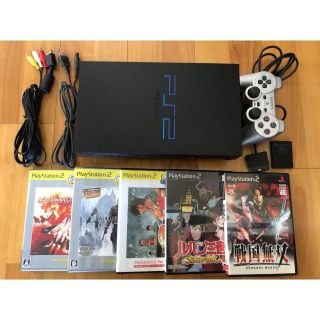 ソニー(SONY)のプレイステーション2本体+ソフト5本 PS2 PlayStation2 プレステ(家庭用ゲーム機本体)