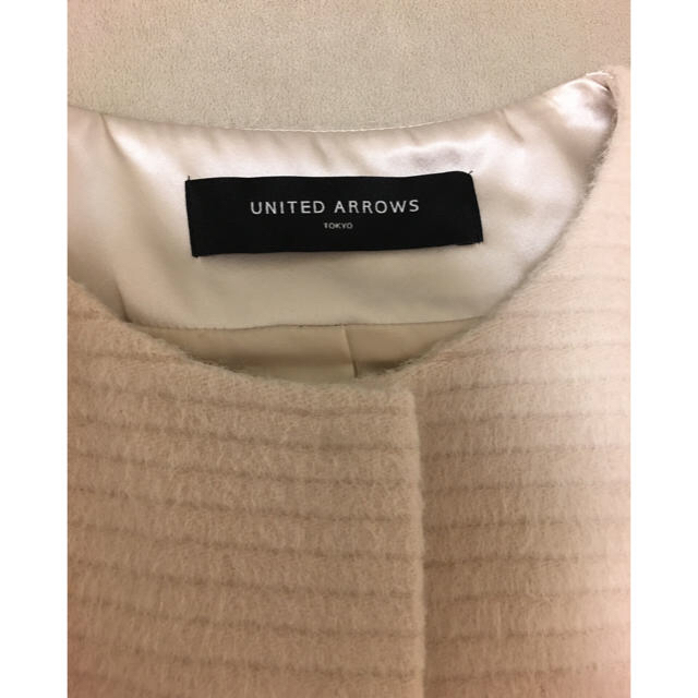 UNITED ARROWS(ユナイテッドアローズ)の最終値下げ❣️ユナイテッドアローズ ＊ノーカラーコート レディースのジャケット/アウター(ロングコート)の商品写真