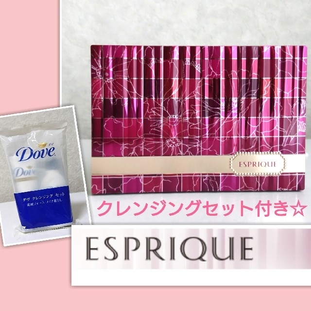 ESPRIQUE(エスプリーク)の新品 エスプリーク ファンデーションケース ダヴ クレンジングセット付き   コスメ/美容のベースメイク/化粧品(その他)の商品写真