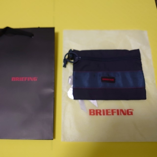 BRIEFING(ブリーフィング)のBRIEFING　FLAT POUCH M ネイビー メンズのバッグ(その他)の商品写真