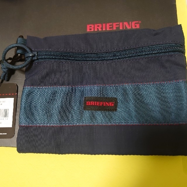 BRIEFING(ブリーフィング)のBRIEFING　FLAT POUCH M ネイビー メンズのバッグ(その他)の商品写真