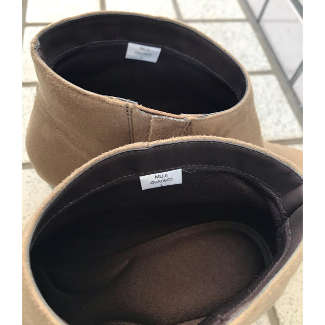 MUJI (無印良品)(ムジルシリョウヒン)のMUJI 無印良品　ブーティ(ベージュ) Ｌ24.5〜25  底値です レディースの靴/シューズ(ブーティ)の商品写真