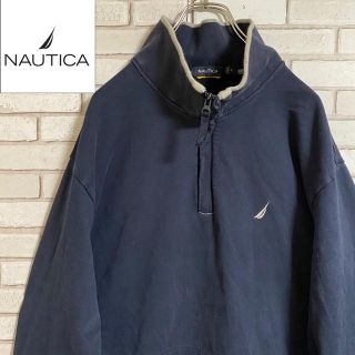 ノーティカ(NAUTICA)の90s 古着 ノーティカ ハーフジップ XL スウェット ビッグシルエット(スウェット)