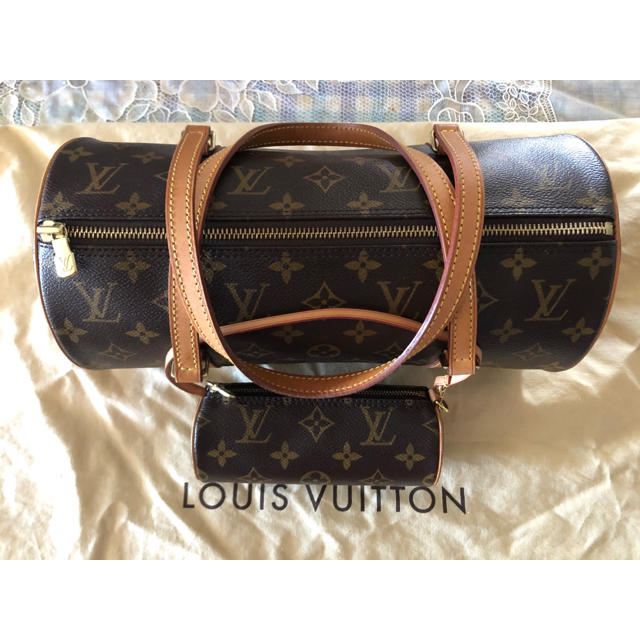 【有名人芸能人】 VUITTON LOUIS - パピヨン30　モノグラム　ハンドバッグ【美品】  VUITTON LOUIS ハンドバッグ