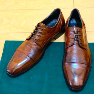 サントーニ(Santoni)のクインクラシコ　外羽根ストレートチップ ブラウン　44(ドレス/ビジネス)