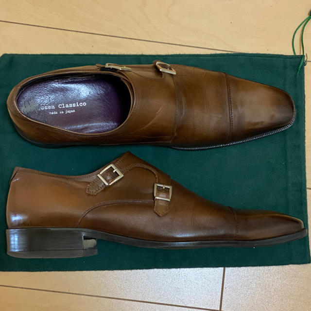 Santoni(サントーニ)のクインクラシコ　ダブルモンクストレート　ビジネスシューズ　茶　44 メンズの靴/シューズ(ドレス/ビジネス)の商品写真