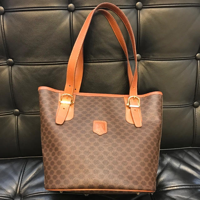 美品 CELINE セリーヌ トートバッグ オールドセリーヌ マカダム