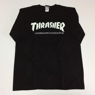 スラッシャー(THRASHER)のTHRASHER ロンTシャツ ブラック Mサイズ スラッシャー スケボー(Tシャツ/カットソー(七分/長袖))