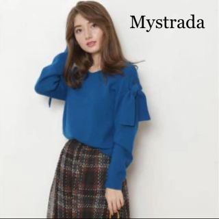 マイストラーダ(Mystrada)のMystrada 肩リボンニット(ニット/セーター)