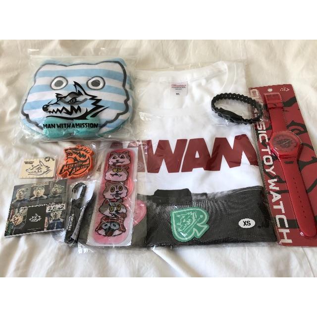 MAN WITH A MISSION(マンウィズアミッション)の★マンウィズMWAM・Tシャツ＆小物8点セット＆おまけ★未使用！希少！ エンタメ/ホビーのCD(ポップス/ロック(邦楽))の商品写真