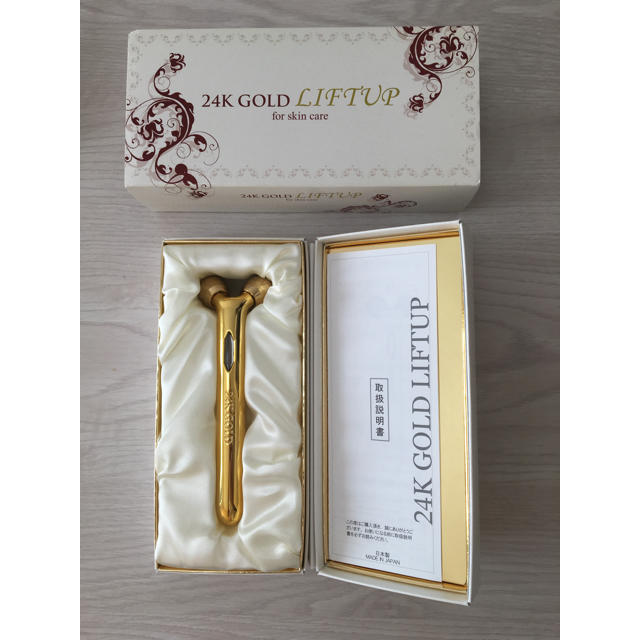 純金 美顔 ローラー 24KGOLD LIFTUP ゴールド リフト アップ