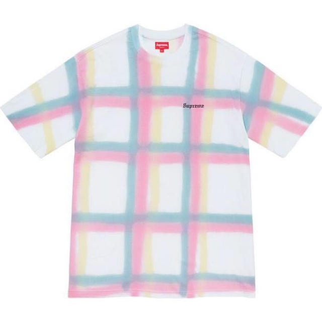 シュプリームsupreme 20SS Sprayed Plaid S/S Top