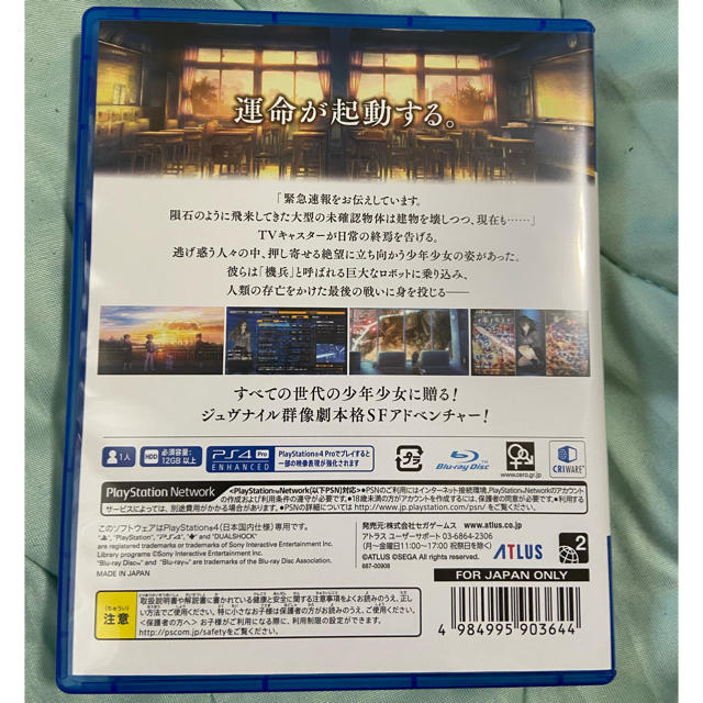 PlayStation4(プレイステーション4)の十三機兵防衛圏　PS4 エンタメ/ホビーのゲームソフト/ゲーム機本体(家庭用ゲームソフト)の商品写真