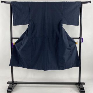 男着物 優品 身丈134.5cm 裄丈63cm 正絹 【中古】(着物)