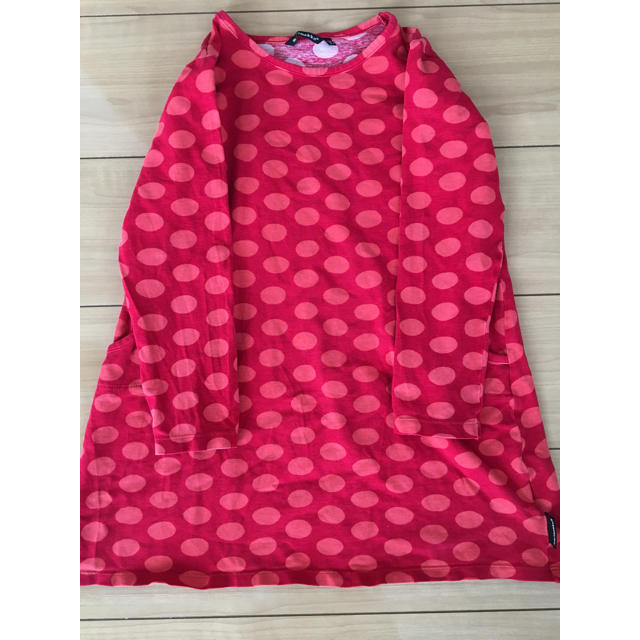 marimekko(マリメッコ)のマリメッコ ワンピース キッズ ドット キッズ/ベビー/マタニティのキッズ服女の子用(90cm~)(ワンピース)の商品写真