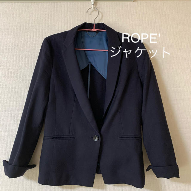 ROPE’(ロペ)のROPE' ジャケット　ネイビー レディースのジャケット/アウター(テーラードジャケット)の商品写真