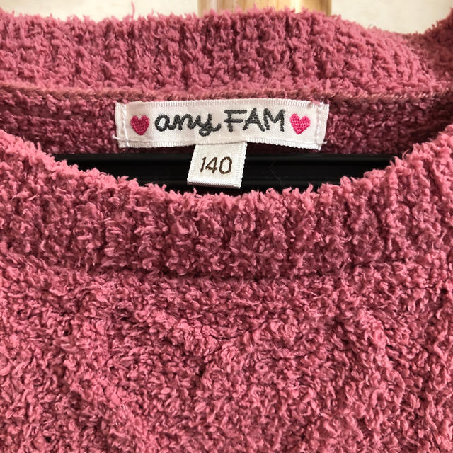 anyFAM(エニィファム)のany FAM 女児　セーター　140 キッズ/ベビー/マタニティのキッズ服女の子用(90cm~)(Tシャツ/カットソー)の商品写真