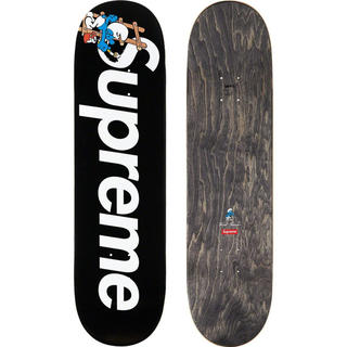 シュプリーム(Supreme)のSupreme®/Smurfs™ Skateboard deck 黒(スケートボード)