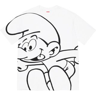 シュプリーム(Supreme)のSupreme®/Smurfs™ tee XL 白(Tシャツ/カットソー(半袖/袖なし))