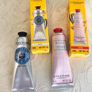 ロクシタン(L'OCCITANE)のロクシタン  ハンドクリーム　2本セット　シア・ローズ(ハンドクリーム)