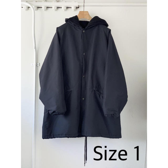 COMOLI 20AW コットンシルクフーデッドコート Size 1 | フリマアプリ ラクマ