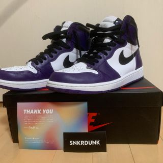 ナイキ(NIKE)のair jordan 1 court purple 26.5(スニーカー)