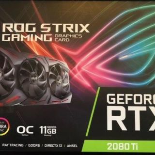 エイスース(ASUS)のASUS 　ROG-STRIX-RTX2080TI-11G-GAMING (PC周辺機器)