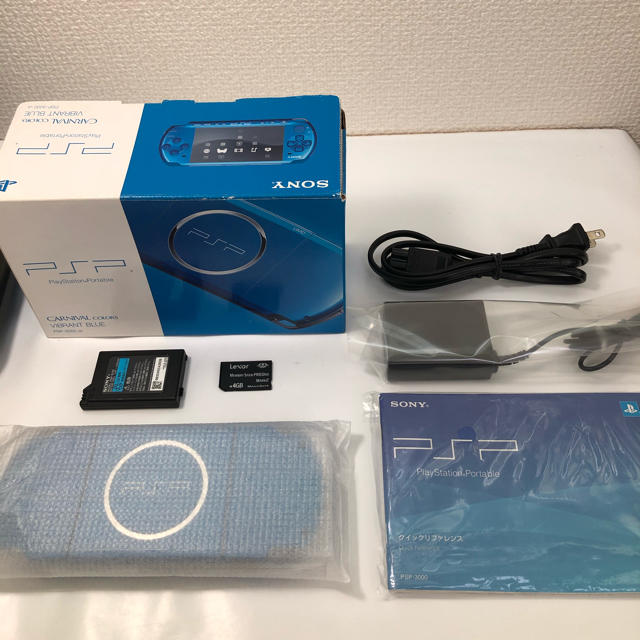 ★極美品‼︎ PSP-3000 VIBRANT BLUE 付属品完備！送料込