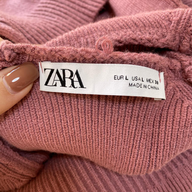 ZARA(ザラ)のタイリボン付きニット レディースのトップス(ニット/セーター)の商品写真