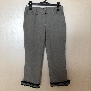 トゥービーシック(TO BE CHIC)の【ご専用】TOBECHIC 千鳥パンツ 40(クロップドパンツ)