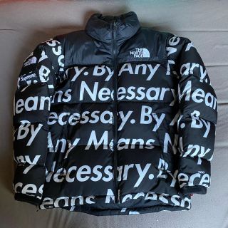 シュプリーム(Supreme)の確実正規品 Supreme The North Face Nuptse 文字(ダウンジャケット)