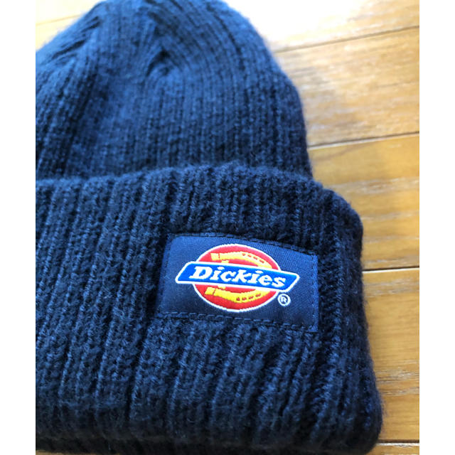 Dickies ニット帽　キッズ　ネイビー　BEAMS キッズ/ベビー/マタニティのこども用ファッション小物(帽子)の商品写真