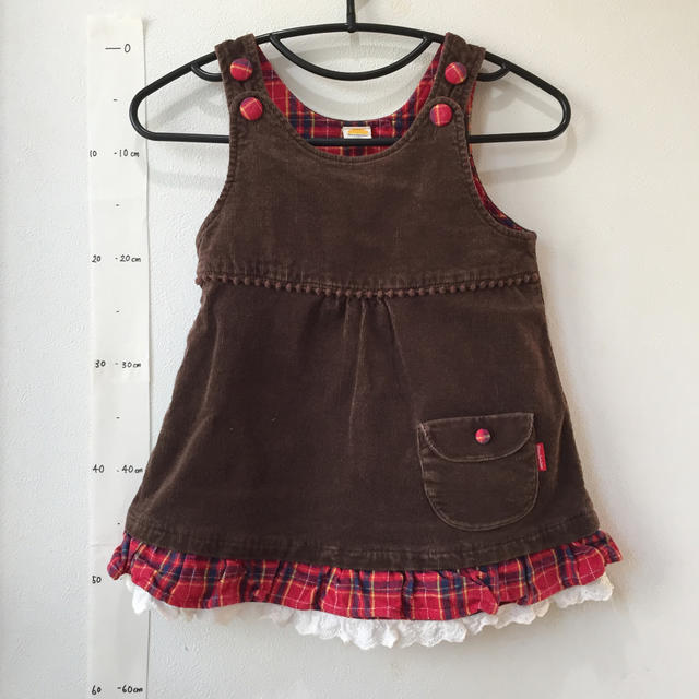 mou jon jon(ムージョンジョン)のジャンパースカート（ムージョンジョン） キッズ/ベビー/マタニティのキッズ服女の子用(90cm~)(スカート)の商品写真