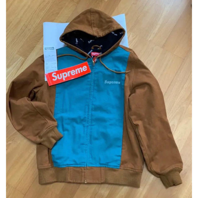 supreme 2-Tone Hooded Work Jacket M 17SS