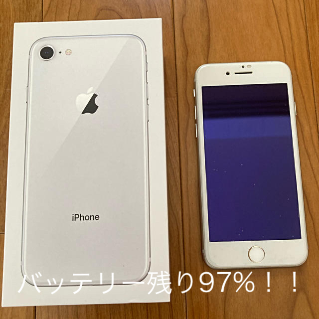 iPhone 8 Silver 64 GB SIMフリー 本体 _1007iPhone