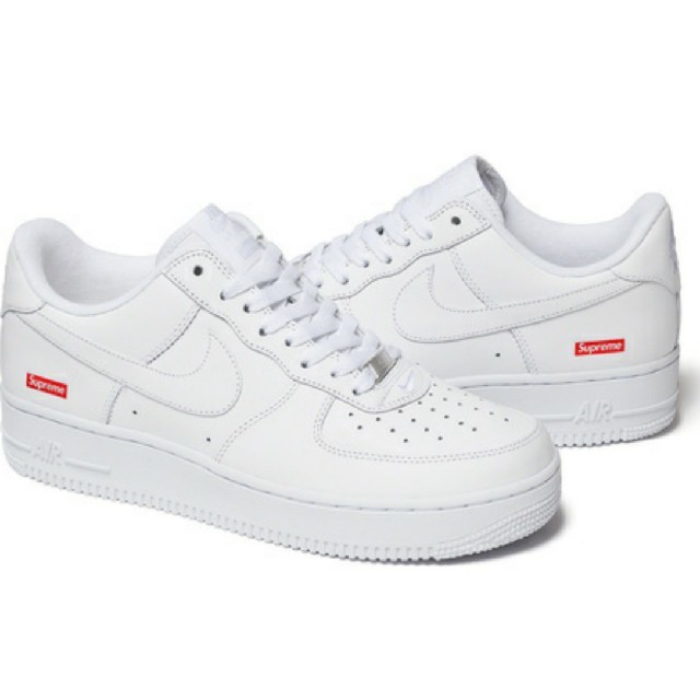 supreme nike air force 1 low white 27cm