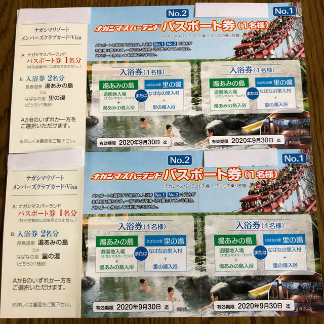 ナガシマスパーランド パスポート券 - 遊園地/テーマパーク