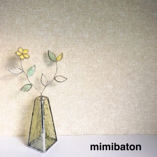 mimibaton ＊ステンドグラスフラワー＊(インテリア雑貨)