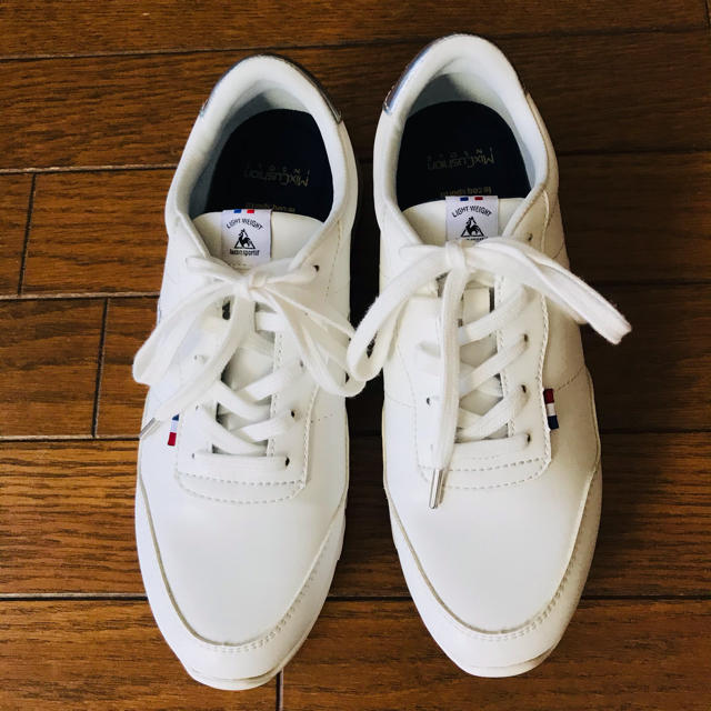 le coq sportif(ルコックスポルティフ)のルコック　スニーカー  白　厚底スニーカー 美品　24センチ レディースの靴/シューズ(スニーカー)の商品写真