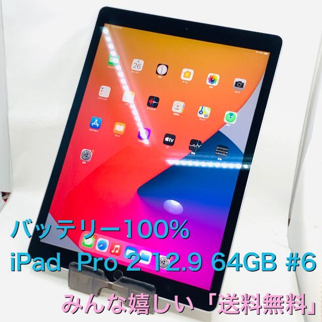 電池100％ iPad Pro 第2世代 12.9 64GB Wi-Fi #6